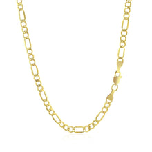 Load image into Gallery viewer, 10k Yellow Gold Lite Figaro Chain (3.70 mm)