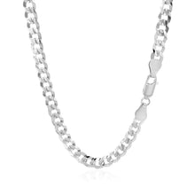 Load image into Gallery viewer, 14k White Gold Solid Curb Chain (5.70 mm)