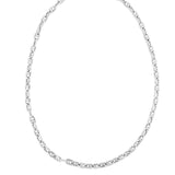 Sterling Silver Rhodium Plated Puffed Mariner Chain (5.90 mm) thumbnail 2