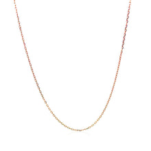 Load image into Gallery viewer, Diamond Cut Cable Link Chain in Rose Gold (0.87 mm)