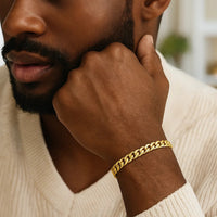 14k Yellow Gold Solid Miami Cuban Bracelet (5.00 mm)
