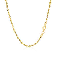 Load image into Gallery viewer, 10k Yellow Gold Solid Diamond Cut Rope Chain (2.50 mm)