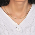 10K yellow gold rope chain with diamond-cut twisted link pattern, 2.50 mm
