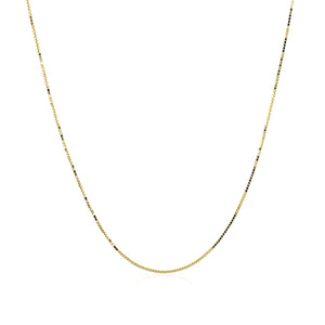 14k Yellow Gold Classic Box Chain (0.60 mm)