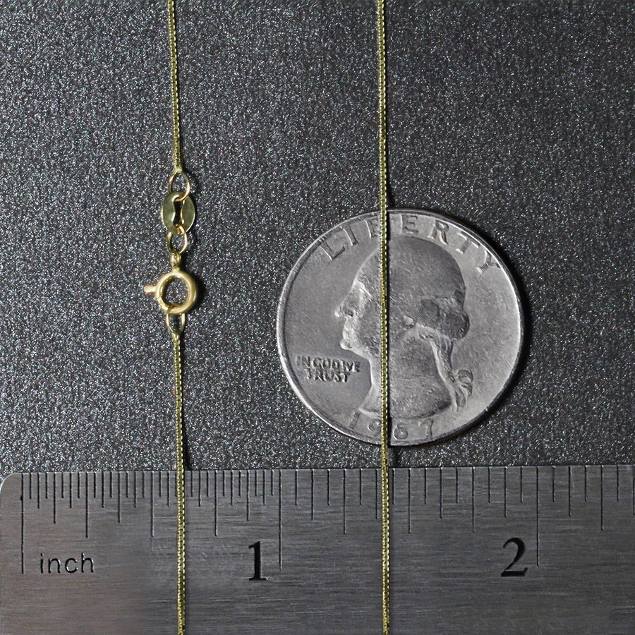 14k Yellow Gold Classic Box Chain (0.60 mm)