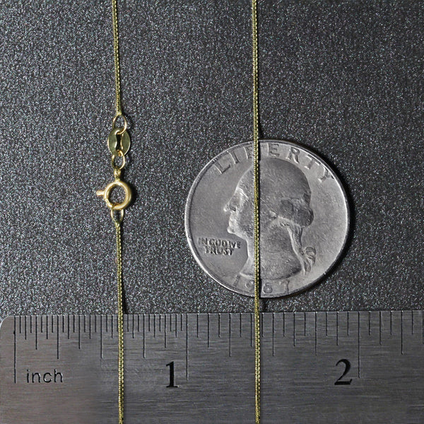 14k Yellow Gold Classic Box Chain (0.60 mm)