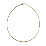 14k Yellow Gold Classic Omega Style Necklace (2.00 mm) thumbnail 2