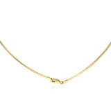 14k Yellow Gold Classic Omega Style Necklace (2.00 mm) thumbnail 3