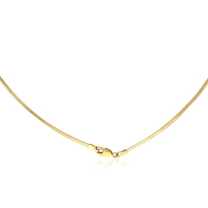 14k Yellow Gold Classic Omega Style Necklace (2.00 mm)