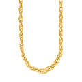 14K yellow gold Prince of Wales braided chain necklace