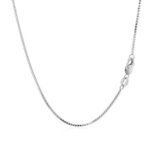 Load image into Gallery viewer, 10k White Gold Classic Box Chain (0.94 mm)