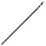 Sterling Silver Black Ruthenium Plated Oval Link Chain (5.60 mm) thumbnail 1