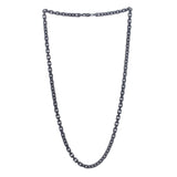 Sterling Silver Black Ruthenium Plated Oval Link Chain (5.60 mm) thumbnail 3