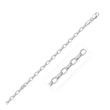 Load image into Gallery viewer, 3.2mm 14k White Gold Oval Rolo Chain (3.20 mm)