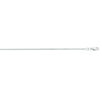 14k White Gold Gourmette Chain 1.0mm (1.00 mm)