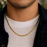 14k Yellow Gold Oval Mirror Chain (2.20 mm) thumbnail 3