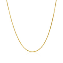 Load image into Gallery viewer, 14k Yellow Gold Diamond Cut Round Wheat Chain (1.00 mm)