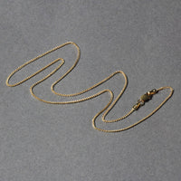 14k Yellow Gold Diamond Cut Round Wheat Chain (1.00 mm)