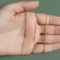 14k Yellow Gold Diamond Cut Round Wheat Chain (1.00 mm)