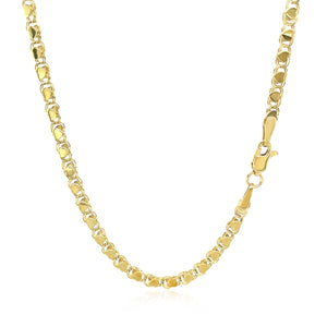 14k Yellow Gold Heart Chain (3.00 mm)