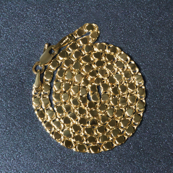 14k Yellow Gold Heart Chain (3.00 mm)