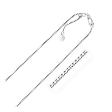 Load image into Gallery viewer, Sterling Silver 1.4mm Adjustable Box Chain (1.40 mm)