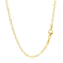 Load image into Gallery viewer, 14k Yellow Gold Pendant Chain with Textured Links (2.50 mm)