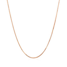 Load image into Gallery viewer, 14k Rose Gold Classic Box Chain (0.73 mm)