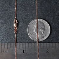 14k Rose Gold Classic Box Chain (0.73 mm)