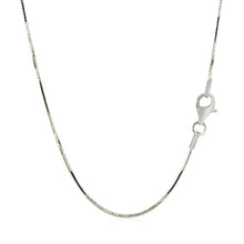 Load image into Gallery viewer, Sterling Silver Rhodium Plated Octagonal Snake Chain (1.10 mm)