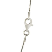 Sterling Silver Rhodium Plated Octagonal Snake Chain (1.10 mm)