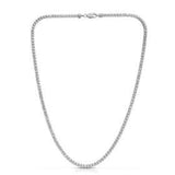 Ice Barrel Chain in 14k White Gold (3.14 mm) thumbnail 3