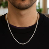 Ice Barrel Chain in 14k White Gold (3.14 mm) thumbnail 5