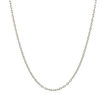 Load image into Gallery viewer, 14k White Gold Round Cable Link Chain (1.50 mm)