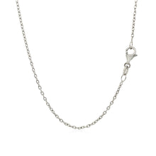 Load image into Gallery viewer, 14k White Gold Round Cable Link Chain (1.50 mm)