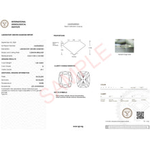 1.50Ct Cushion Lab Grown IGI G/VS1 Diamond Ring in 10K Yellow Gold