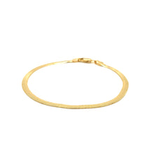 Load image into Gallery viewer, 14k Yellow Gold Super Flex Herringbone Bracelet (2.80 mm)