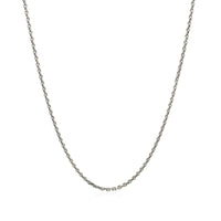 14k White Gold Diamond Cut Cable Link Chain (1.30 mm)