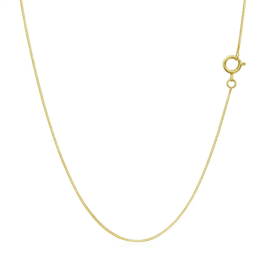 14k Yellow Gold Classic Box Chain (0.45 mm)