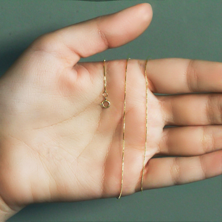 14k Yellow Gold Classic Box Chain (0.45 mm)