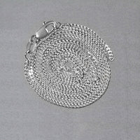 14k White Gold Gourmette Chain (1.40 mm)