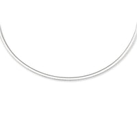 3.0 mm 14k Two Tone Gold Reversible Omega Necklace