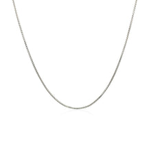 Load image into Gallery viewer, Sterling Silver Rhodium Plated Box Chain (0.70 mm)