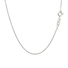 Load image into Gallery viewer, Sterling Silver Rhodium Plated Box Chain (0.70 mm)