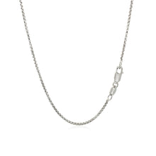 Load image into Gallery viewer, 14k White Gold Round Box Chain (1.30 mm)