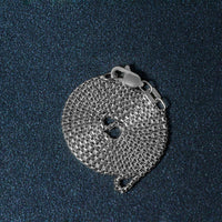 14k White Gold Round Box Chain (1.3 mm)