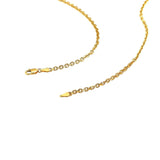 18k Yellow Gold Diamond Cut Cable Link Chain (2.60 mm) thumbnail 4