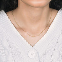 14k Yellow Gold Solid Figaro Chain (1.30 mm)