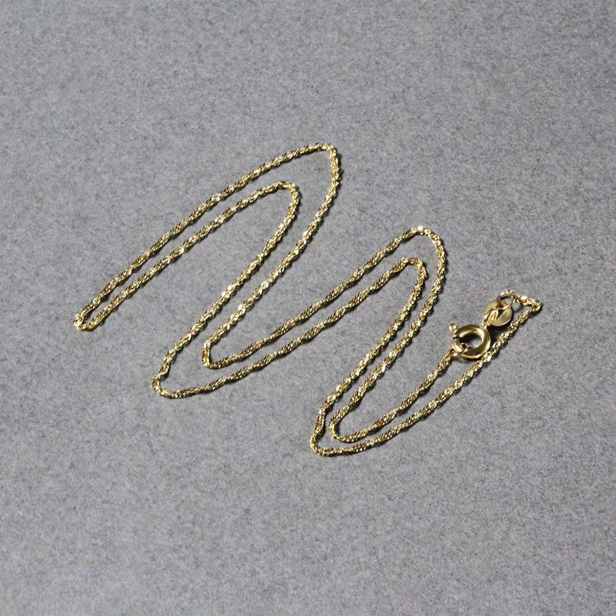 14k Yellow Gold Singapore Chain (1.10 mm)