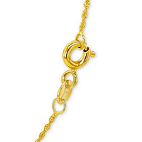 14k Yellow Gold Singapore Chain (1.10 mm)
